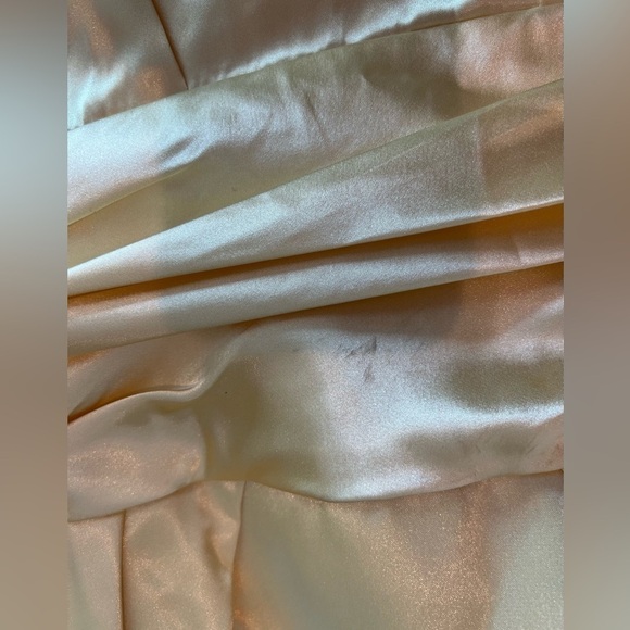 David's Bridal Canary Bridesmaids Dress - Picture 3 of 16